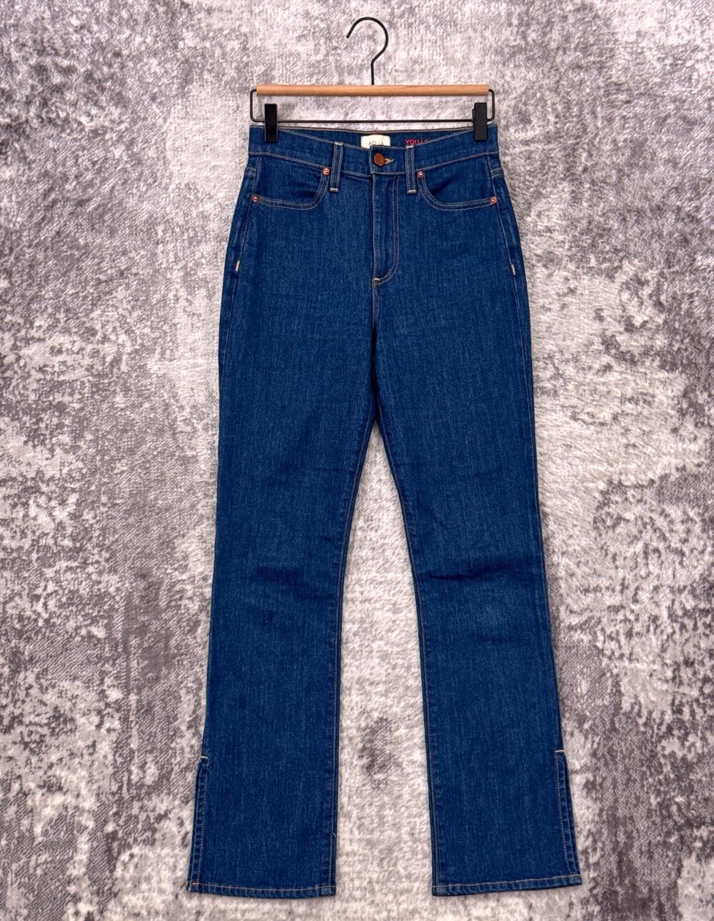 Alice Olivia Jeans 25 Womens Fabulous High Rise Baby Boot Split Seam